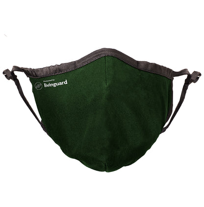 Livinguard Pro 3 Layer Cotton Face Mask Large Olive Green - Classic Derma