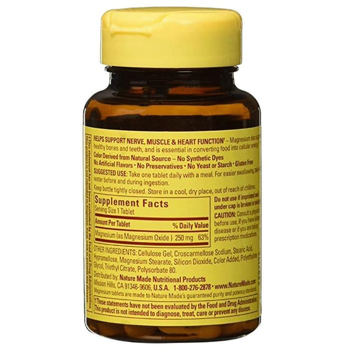 Buy Nature Made Magnesium 250mg Tablet Online | Classic Derma – Classic ...