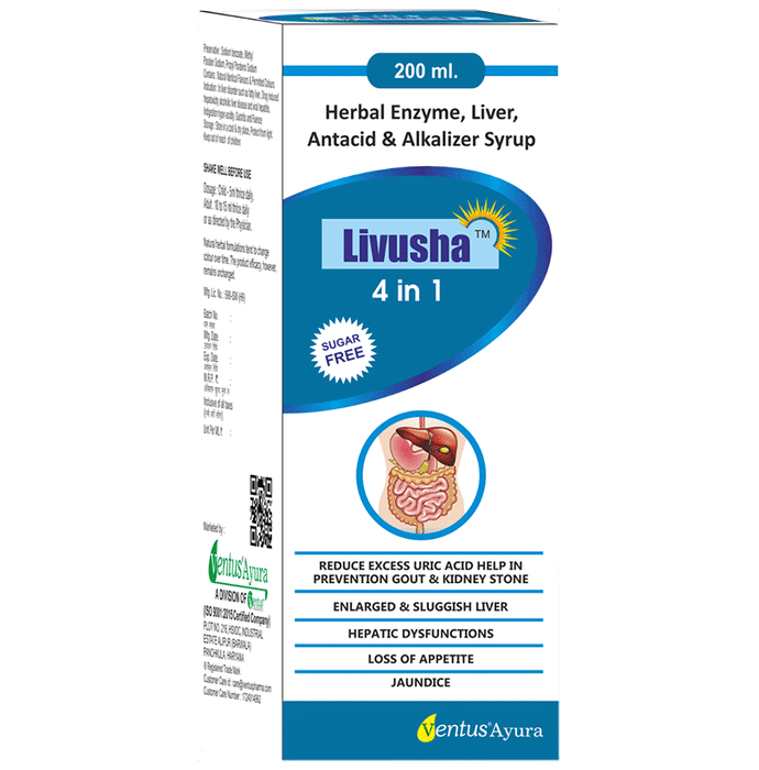 Livusha 4 in 1 Syrup Sugar Free - Classic Derma