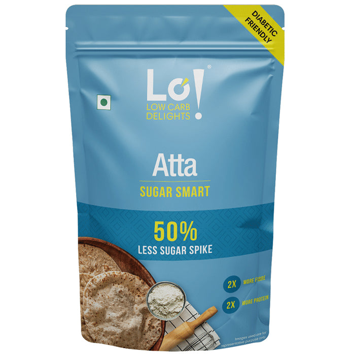 Lo! Foods Low Carb Diabetes Atta (1kg Each) - Classic Derma