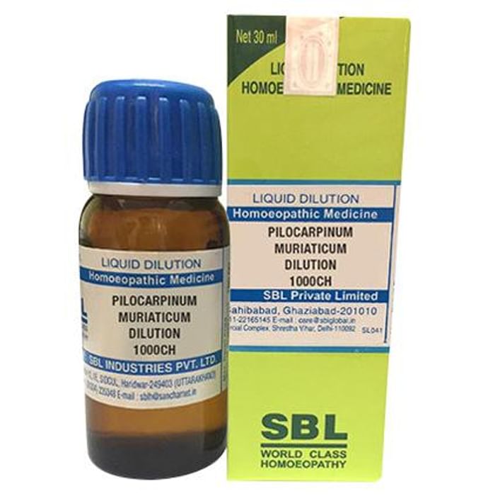 SBL Pilocarpinum Muriaticum Dilution 1000 CH - Classic Derma