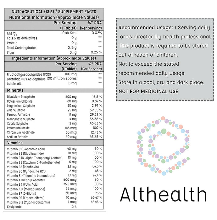 Althealth Multivitamin for Adults Tablet
