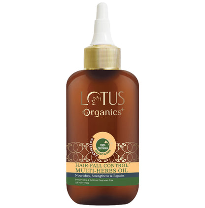 Lotus Organics+ Hair-Fall Control Multi-Herbs Oil - Classic Derma