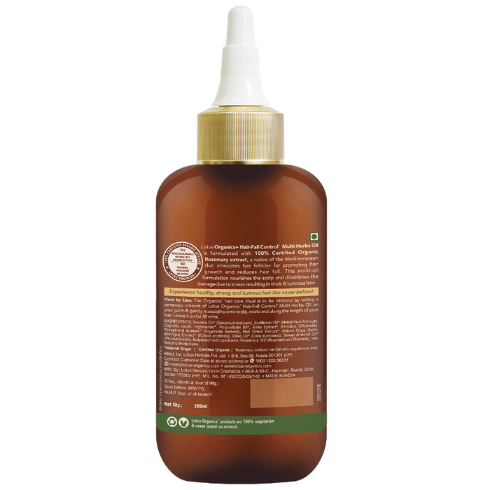 Lotus Organics+ Hair-Fall Control Multi-Herbs Oil