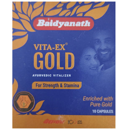 Baidyanath Vita-Ex Gold Capsule for Vitality & Stamina - Classic Derma
