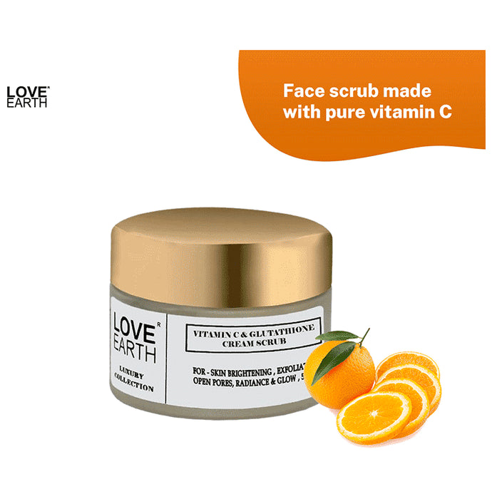 Love Earth Vitamin C & Glutathione Cream Scrub