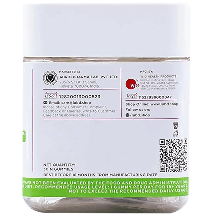 LUB Love Your Body Multi-Vitamins+Multi-Minerals Gummies (30 Each) Black Currant Zero Sugar