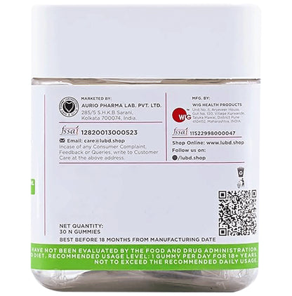 LUB Love Your Body Multi-Vitamins+Multi-Minerals Gummies (30 Each) Black Currant Zero Sugar