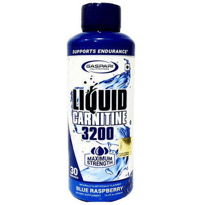 Gaspari Nutrition Liquid Carnitine 3200 Blue Raspberry - Classic Derma