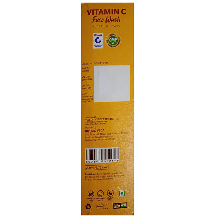 luvenis Veda Daily Glow Vitamin C Face Wash