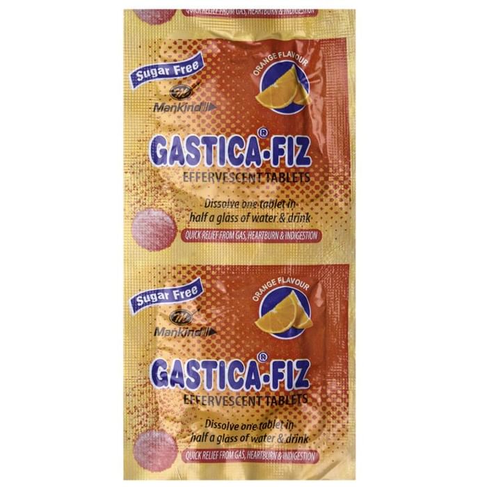 Gastica-Fiz Effervescent Tablet Orange Sugar Free - Classic Derma