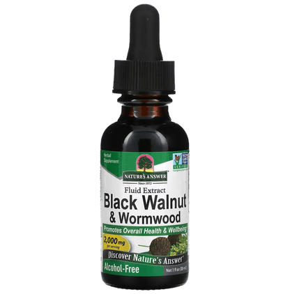 Nature's Answer Black Walnut & Wormwood 2000mg Fluid Extract Alcohol Free - Classic Derma