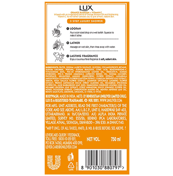 Lux Orange Blossom +Vitamin C Body Wash
