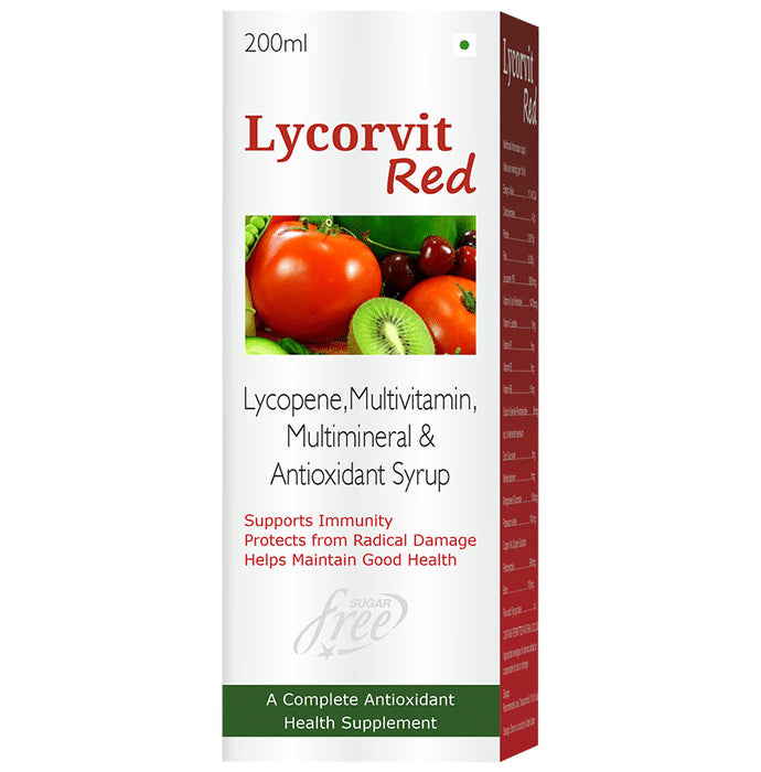 Lycorvit Red Syrup Sugar Free - Classic Derma