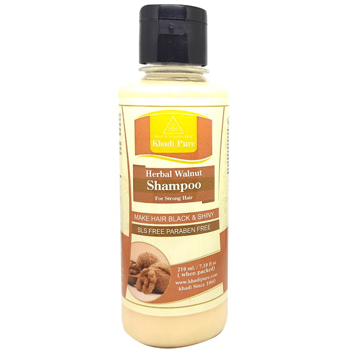 Khadi Pure Herbal Walnut Shampoo SLS-Paraben Free - Classic Derma