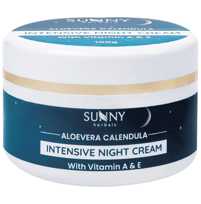 Sunny Herbals Aloevera Calendula Intensive Night Cream - Classic Derma