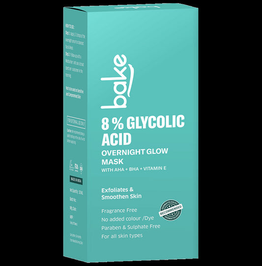 Bake 8% Glycolic Acid Overnight Glow Mask - Classic Derma