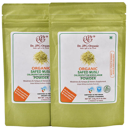 Dr. JPG Organic Safed Musli Powder (114gm Each) - Classic Derma