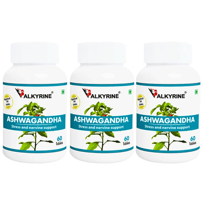 Valkyrine Ashwagandha Tablets (120 Each) - Classic Derma