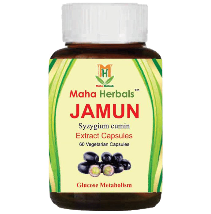 Maha Herbals Jamun Extract Vegetarian Capsule - Classic Derma