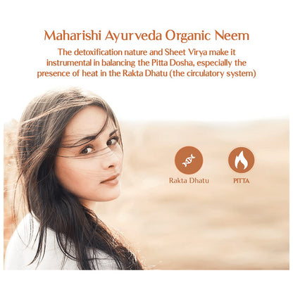 Maharishi Ayurveda Organic Neem Tablet Improves Skin Health, Supports Detoxification Tablet