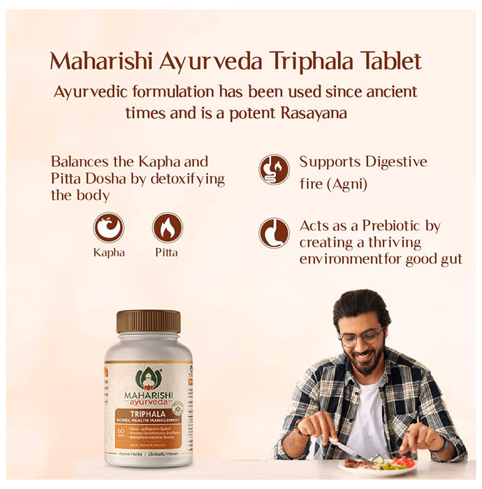 Maharishi Ayurveda Triphala Tablet |Supports Digestion, Relieves Constipation