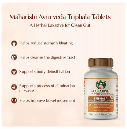 Maharishi Ayurveda Triphala Tablet |Supports Digestion, Relieves Constipation