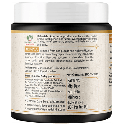 Maharishi Ayurveda Triphala Tablet |Supports Digestion, Relieves Constipation