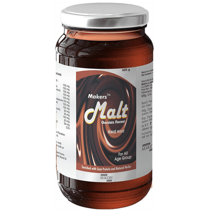 Makers Malt for All Age Group Enriched with Soya Protein & Natural Herbs Syrup Chocolate