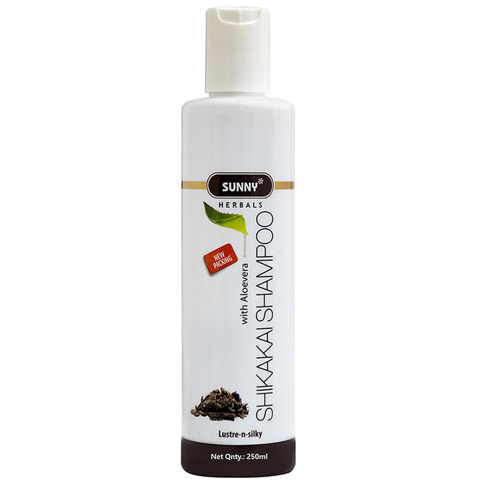 Sunny Herbals Shikakai Shampoo with Aloevera - Classic Derma