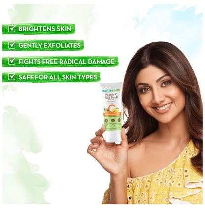 Mamaearth Vitamin C Face Scrub | Paraben & SLS-Free | For All Skin Types