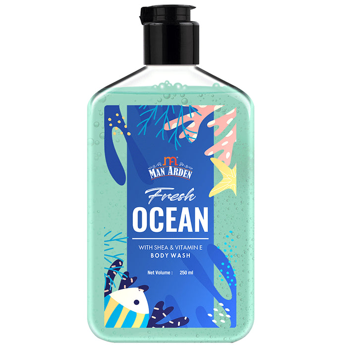 Man Arden Fresh Ocean with Shea & Vitamin E Body Wash - Classic Derma