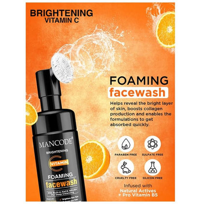Mancode Brightening Vitamin C Foaming Face Wash