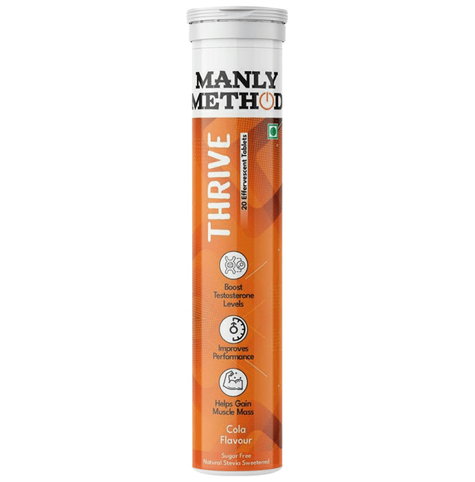 Manly Method Thrive Effervescent Tablet Cola Sugar Free - Classic Derma
