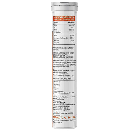 Manly Method Thrive Effervescent Tablet Cola Sugar Free