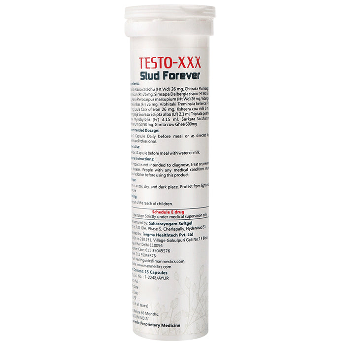 Manmedics Testo XXX Stud Forever (15 Capsule Each)
