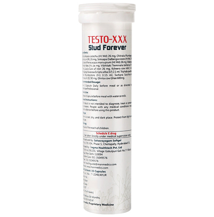 Manmedics Testo XXX Stud Forever (15 Capsule Each)