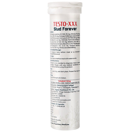 Manmedics Testo XXX Stud Forever (15 Capsule Each)