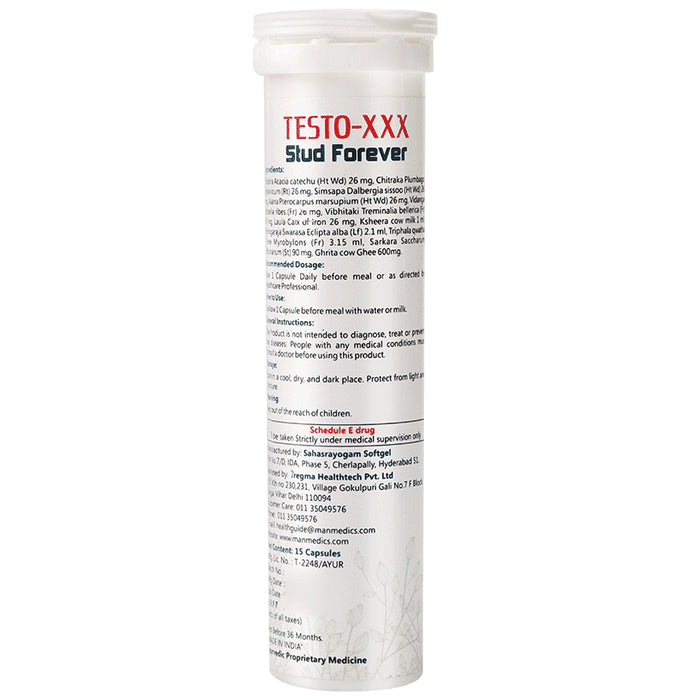 Manmedics Testo XXX Stud Forever (15 Capsule Each)