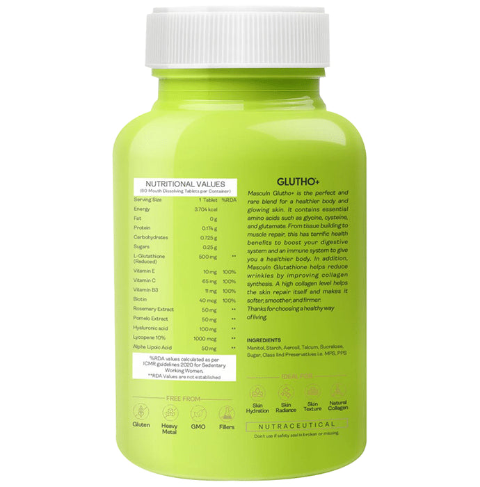 Masculn Glutho+ Mouth Dissolving Tablet