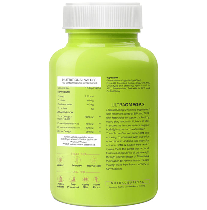 Masculn Ultra Omega 3 Softgel Capsule