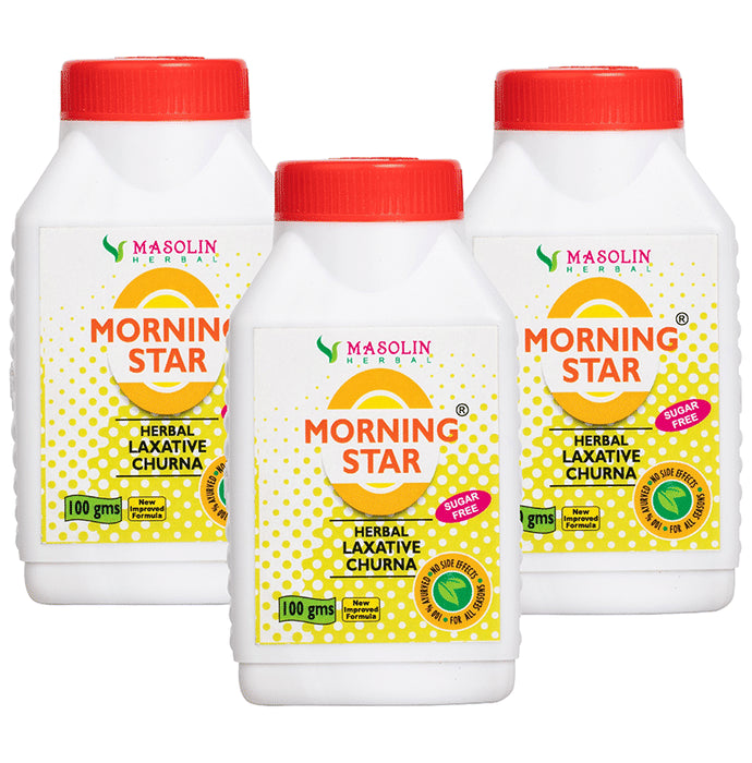 Masolin Herbal Morning Star Herbal Laxative Churna (100gm Each) - Classic Derma