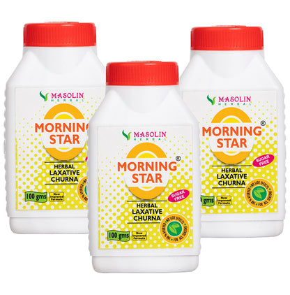Masolin Herbal Morning Star Herbal Laxative Churna (100gm Each) - Classic Derma