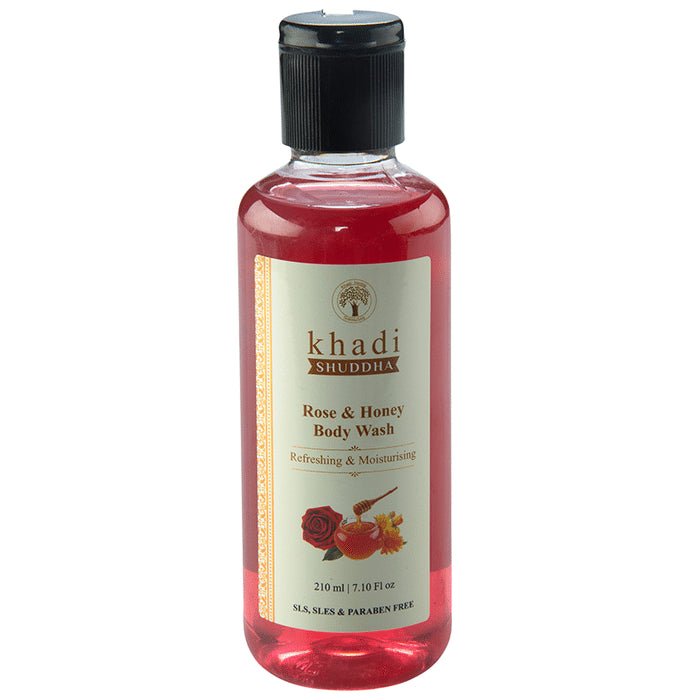 Khadi Shuddha Rose & Honey Body Wash - Classic Derma