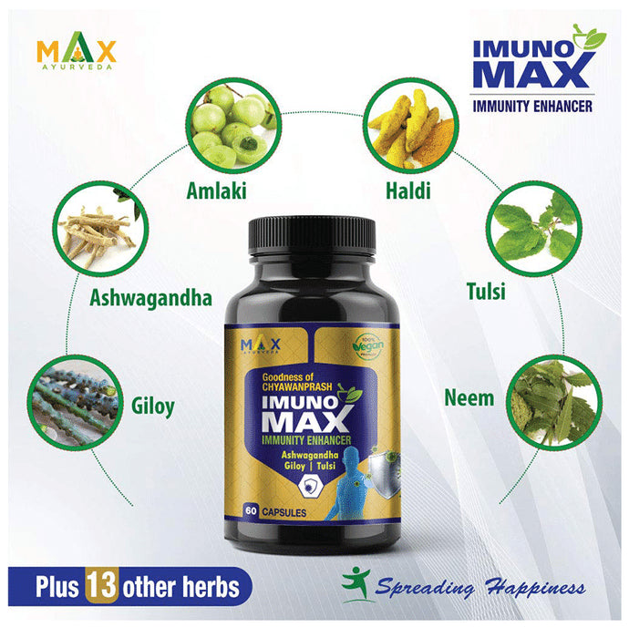 Max Ayurveda Imuno Max Immunity Enhancer Capsule - Classic Derma
