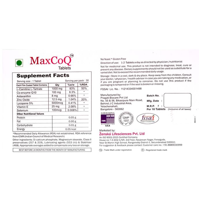 MaxCoQ Tablet