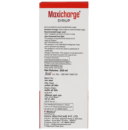 Maxicharge Multivitamin Health Supplement Syrup | Helps Boost Immunity |