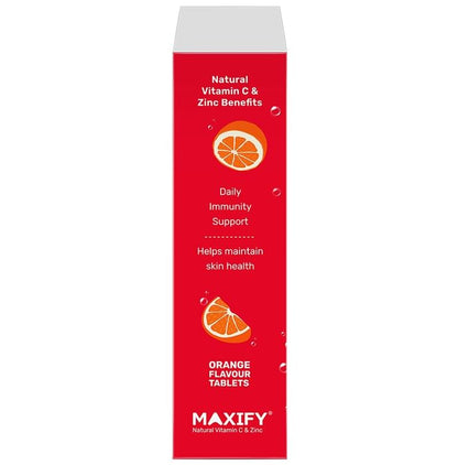 Maxify Natural Vitamin C & Zinc Effervescent Tablet (20 Each) Orange