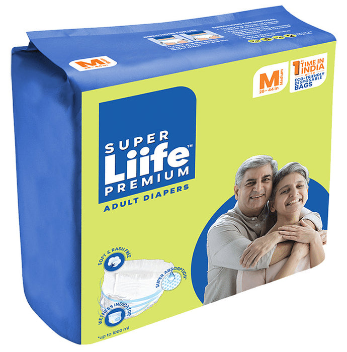 Super Liife Premium Adult Diaper (10 Each) Medium - Classic Derma