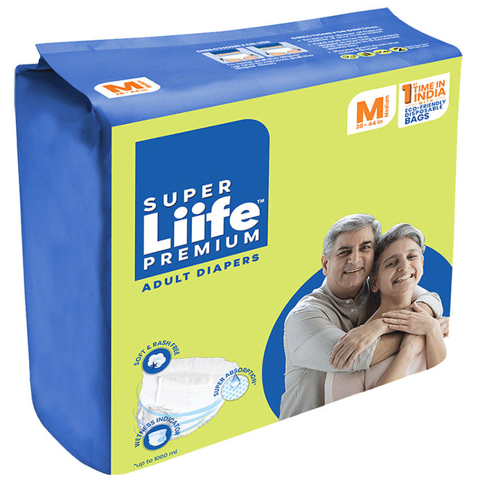 Super Liife Premium Adult Diaper (20 Each) Medium - Classic Derma